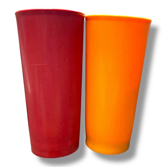 Vintage Tupperware Harvest Tumblers 18oz Bowls Cereal Salad Set of 4 1348 155 - Picture 3 of 15